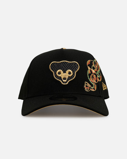 New Era Chicago Cubs 'Year Of The Snake' 9FORTY A-Frame Snapback Black/Gold