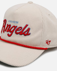 47 Brand Anaheim Angels 'Natural Script' Premium Hitch Corduroy Snapback Natural