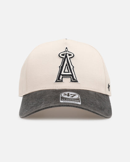 47 Brand Los Angeles Angels 'Washed Black Visor' 47 Offside Snapback Natural