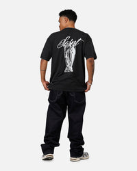 Saint Morta Guardian T-Shirt Black Acidwash