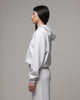 American Thrift Women's Classic Zip Hoodie Grey Heather