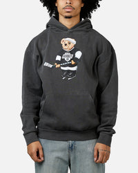 Market Hockey Bear Hoodie Washed Black