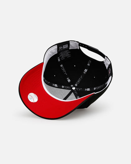 New Era Los Angeles Dodgers 'Easy Black And Scarlet' 9FORTY A-Frame Snapback Black/Scarlet