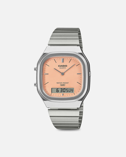 Casio AQ240E-4A Watch Silver/Orange
