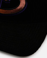 New Era Arizona Diamondbacks 'Black Cord' 9FORTY A-Frame Corduroy Snapback Black