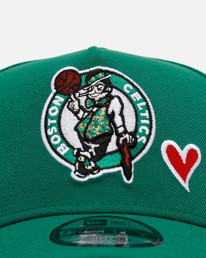 New Era Boston Celtics 'Team Color Hearts' 9FORTY A-Frame Snapback Official Team Color