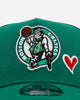 New Era Boston Celtics 'Team Color Hearts' 9FORTY A-Frame Snapback Official Team Color