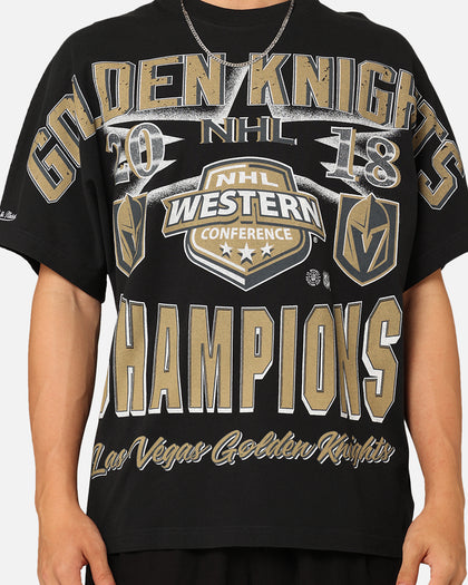 Mitchell & Ness Vegas Golden Knights Conference Champs T-Shirt Faded Black