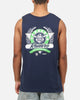 Bleacher Athletic Canberra Raiders NRL Adult Muscle T-Shirt Navy