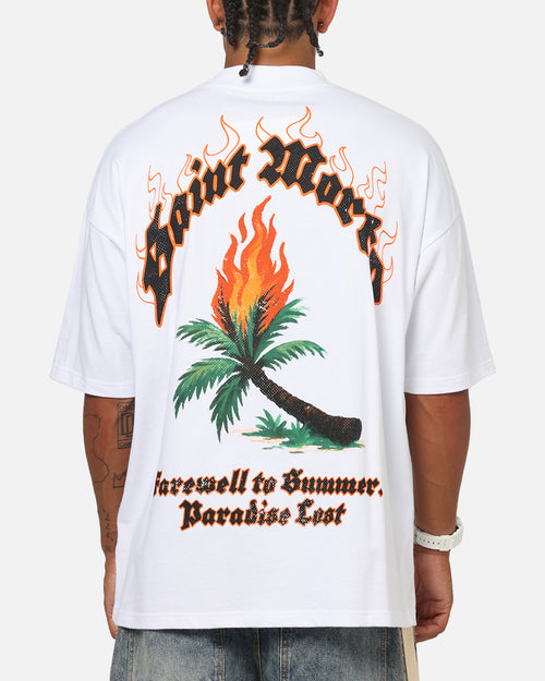 Saint Morta Palm Fire T-Shirt White