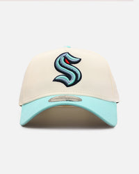 New Era Seattle Kraken 'Team Color Visor' 9FORTY A-Frame Snapback Chrome/Official Team Color