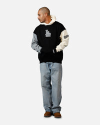 Pro Standard Los Angeles Dodgers Reverse French Terry Hoodie Black/Grey