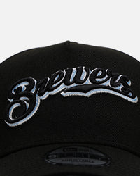 New Era Milwaukee Brewers 'Wrestlepack' 9FORTY A-Frame Snapback Black