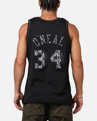 Mitchell & Ness Los Angeles Lakers Shaquille O'Neal '96-97 Leather Elegance Swing Jersey Black