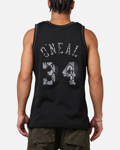 Mitchell & Ness Los Angeles Lakers Shaquille O'Neal '96-97 Leather Elegance Swing Jersey Black