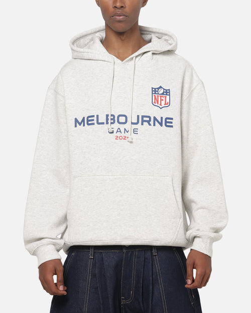Majestic Athletic Melbourne NFL Crest Hoodie Silver Marle