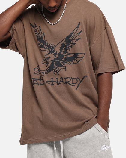Ed Hardy Eagle T-Shirt Brown