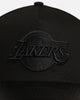 New Era Los Angeles Lakers 'Canvas Leather' 9FORTY A-Frame Snapback Black