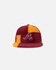 New Era Atlanta Braves 'Maroon Patchwork Corduroy' 59FIFTY Fitted Maroon/Yellow