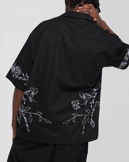 Carre Botanica Button Up Shirt Black