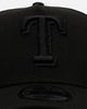 New Era Texas Rangers 'Easy Black' 9FORTY A-Frame Snapback Black/Black