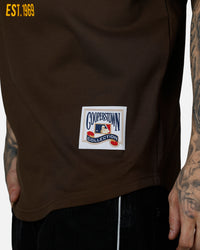 Pro Standard San Diego Padres Double Knit Raglan T-Shirt Brown