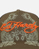 Ed Hardy Dragon Trucker Snapback Khaki