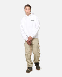 Carre Break Hoodie White