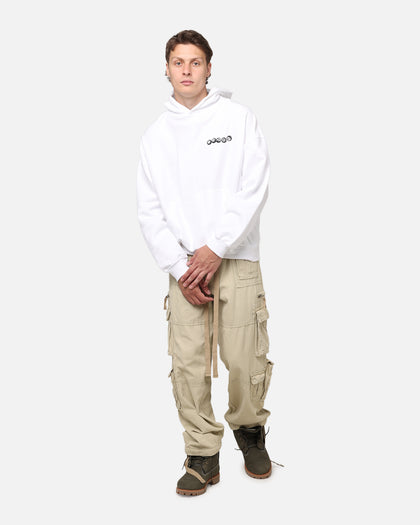 Carre Break Hoodie White