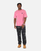 Playboy Stack Washed T-Shirt Washed Raspberry