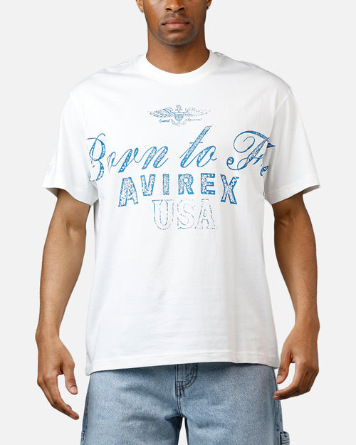 Avirex Born To Fly T-Shirt White