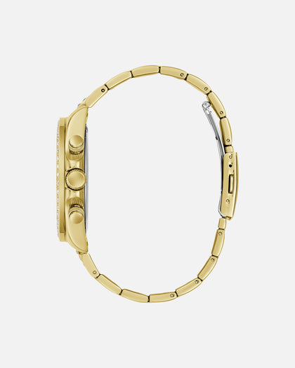 Guess Mainline Victor Crystal Champ Bracelet Watch Gold