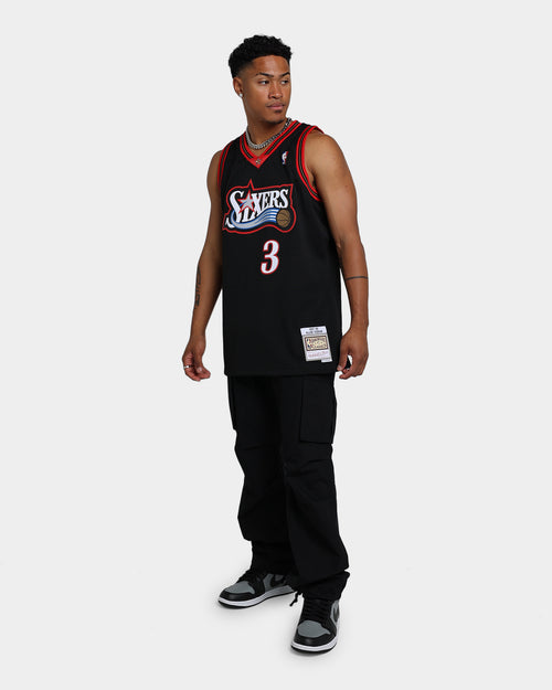 Mitchell & Ness Philadelphia 76ers Allen Iverson #3 '97-'98 Swingman Road Jersey Black