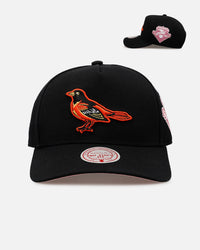 Mitchell & Ness Baltimore Orioles 'Pink Side Patch' Pro Pinch Snapback Official Team Color