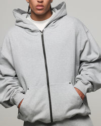 American Thrift Zip Hoodie Grey Heather