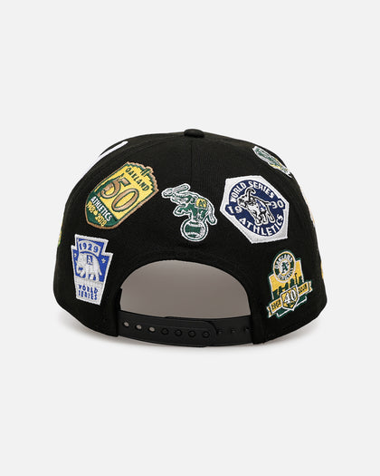 New Era Oakland Athletics 'All Over Embroidery' 9FORTY A-Frame Snapback Black