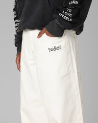Loiter Star Born Jeans Off White
