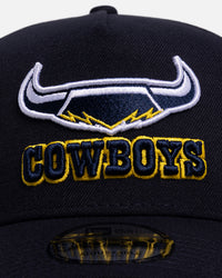 New Era North Queensland Cowboys 'NRL Vegas Round 2026' 9FORTY A-Frame Trucker Snapback Official Team Colour
