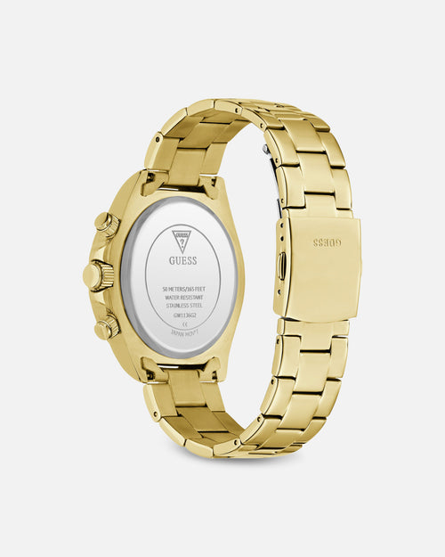 Guess Mainline Victor Crystal Champ Bracelet Watch Gold