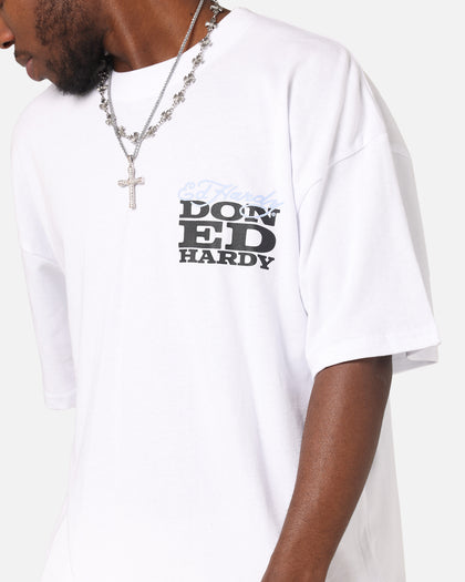 Ed Hardy Death & Bloom T-Shirt White