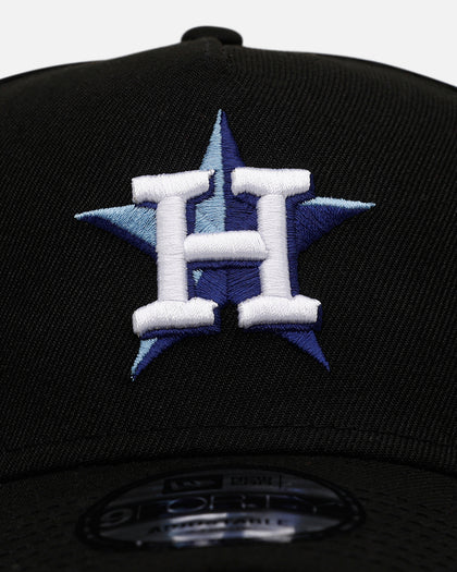 New Era Houston Astros 'Black And Sky Blue' 9FORTY A-Frame Snapback Black/Sky Blue