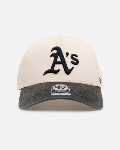 47 Brand Oakland Athletics 'Washed Black Visor' 47 Offside Snapback Natural