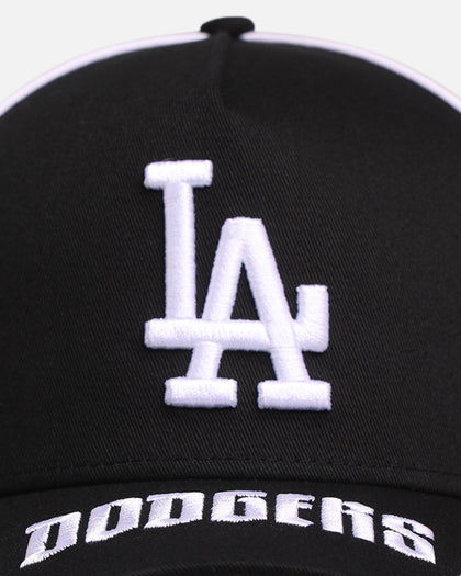 New Era Los Angeles Dodgers 'Piping' 9FORTY A-Frame Snapback Black/White