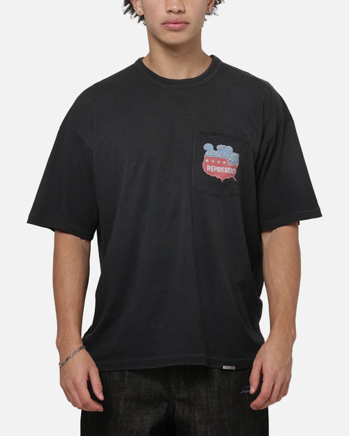 Represent Beach Boys Americas Band T-Shirt Stained Black