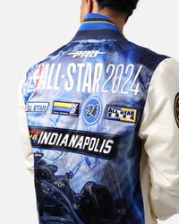 Pro Standard NBA All Star Game 2024 Satin Jacket Eggshell/Midnight Navy