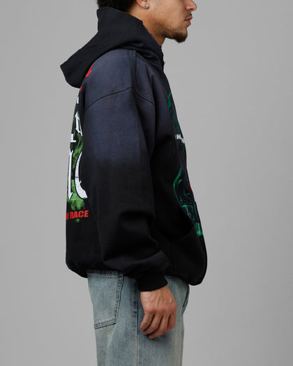 Loiter Inferno Zip Hoodie Vintage Black
