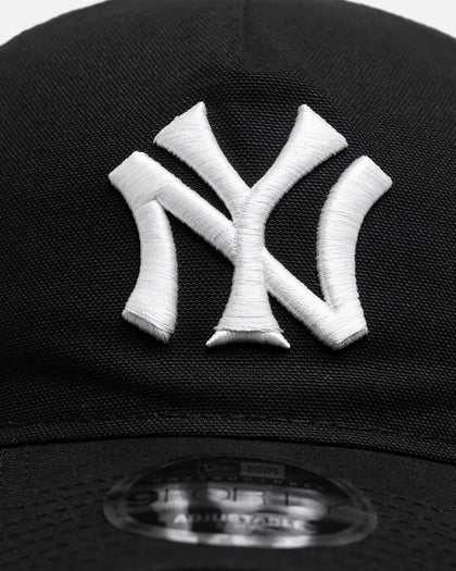 New Era New York Yankees 'Duck Canvas' 9FORTY A-Frame Unstructured Snapback Black