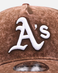 New Era Oakland Athletics 'Washed Walnut' 9FORTY A-Frame Snapback Walnut