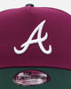 New Era Atlanta Braves 'Vineyard' 9FORTY A-Frame Snapback Purple