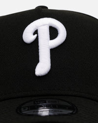 New Era Philadelphia Phillies 'Black And White' 9FORTY A-Frame Snapback Black/White